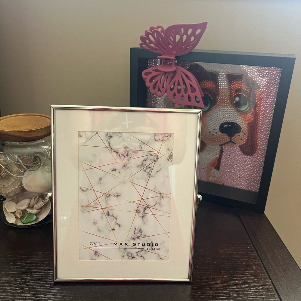 Max Studio Silver 5x7 Picture Frame